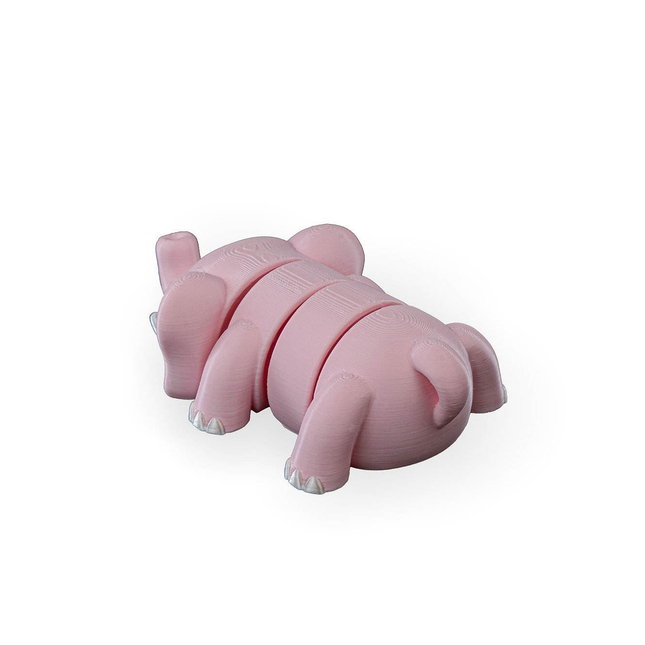 Cute Flexi Elephant Light Keychain