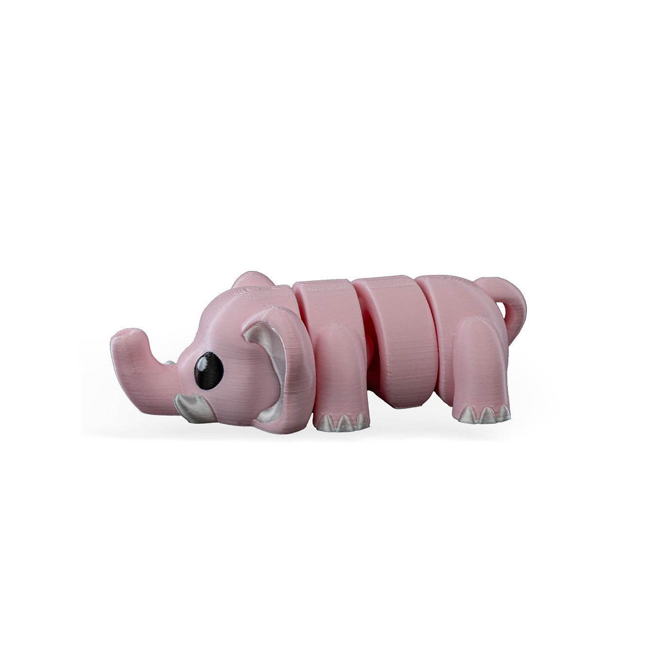 Cute Flexi Elephant Light Keychain