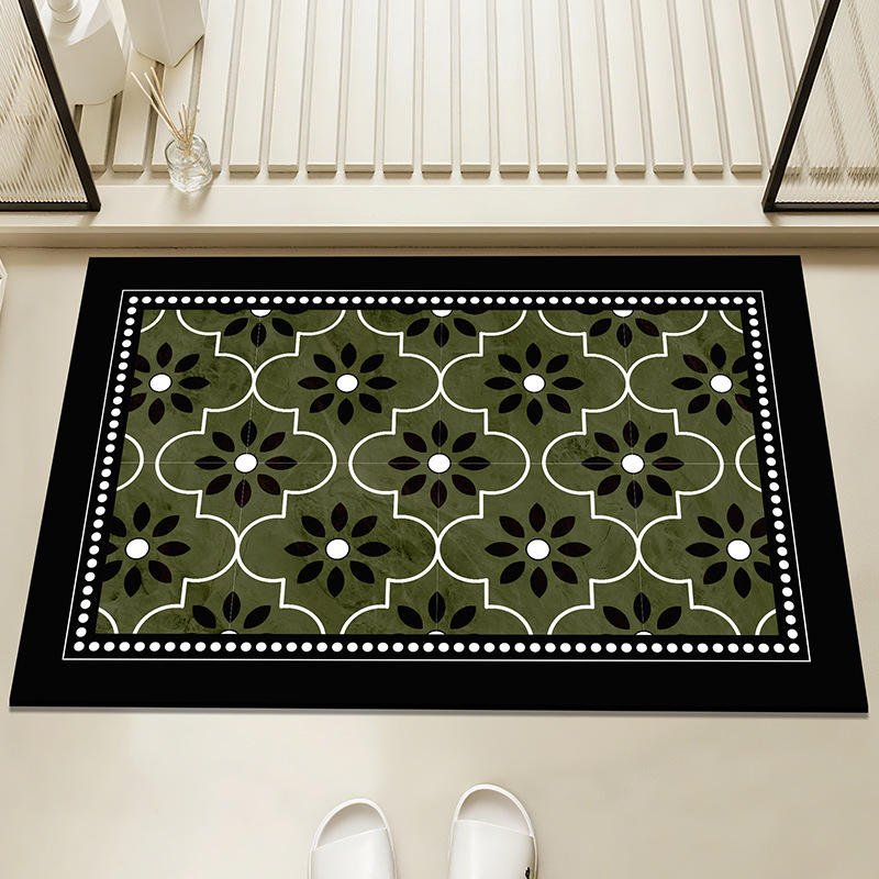 YOULLTAN Hot Sell Diatom Mud Quick Dry Rubber Water Absorbent Bathroom Rug Shower Mat Non-Slip Bath Mats