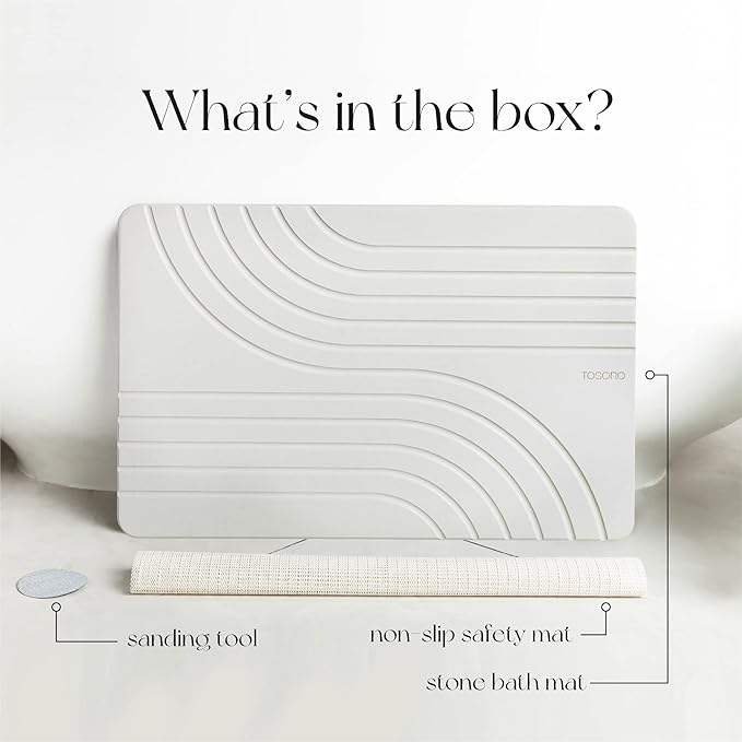 Morden Luxury Engraved Diatomaceous Earth Bath Mats Water Absorbent Quickly and Drying Fast Bathroom Mat