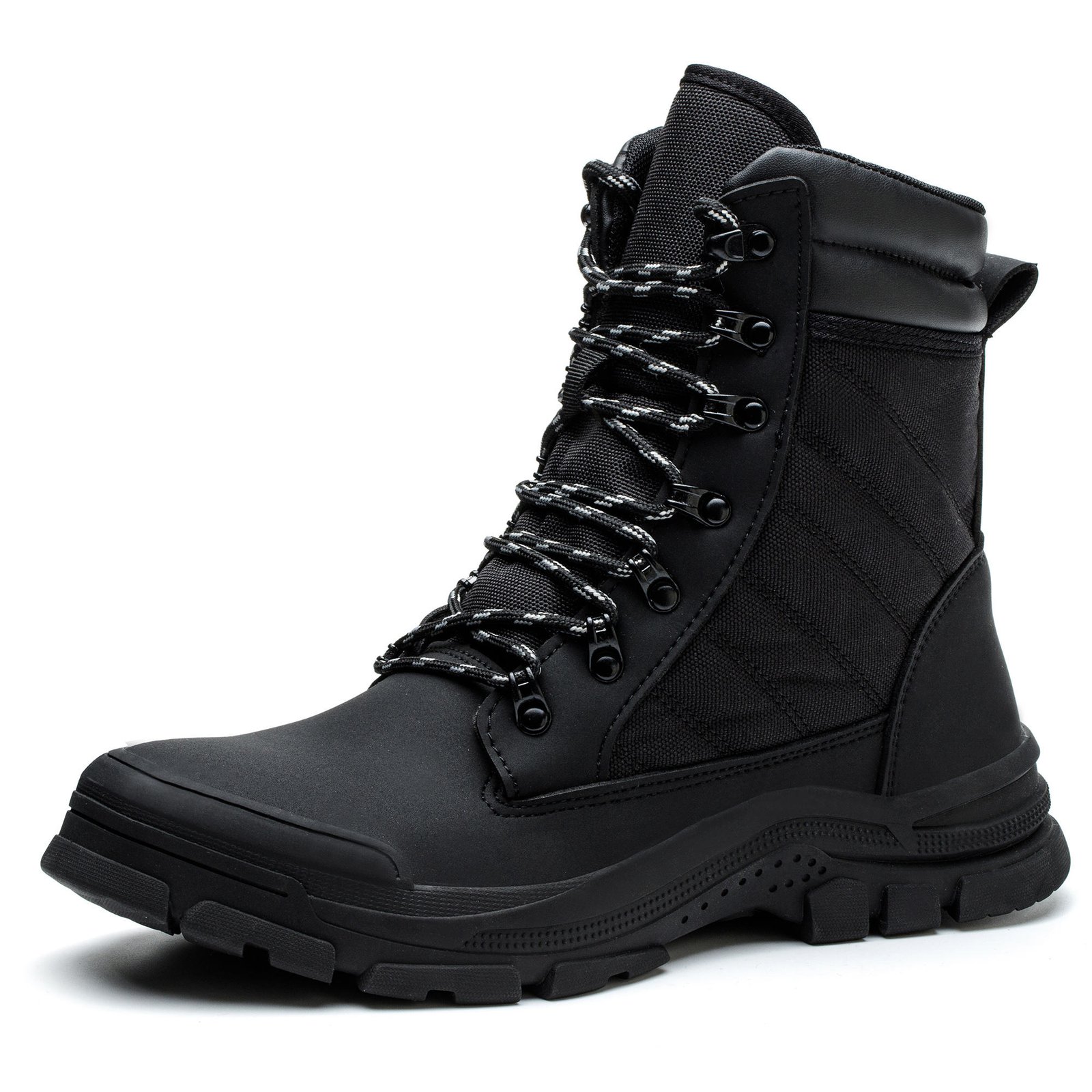 Industrial Grade High-Top Safety Shoes Steel Toe Anti-Impact & Puncture Resistant Dirt & Wear Proof for Warehouse Work