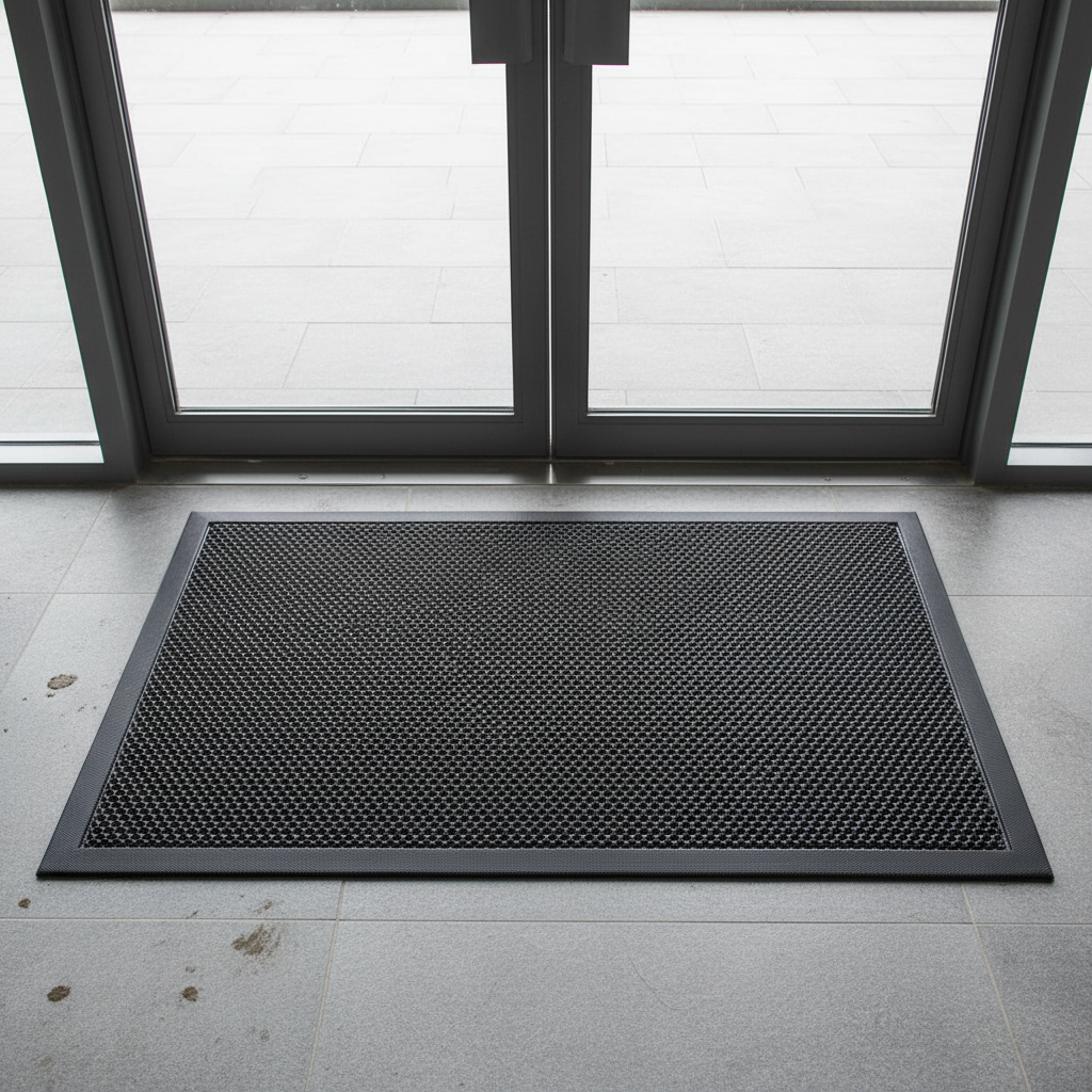 60cm*90cm Trap Mud and Dust Outside Elastic Entrance Mesh Doormat for Home, Commerce