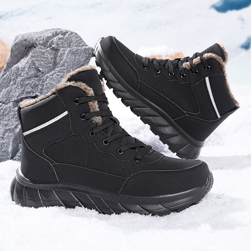 High Quality Outdoor Sports Climbing Hiking Style Men's Casual Shoes New Outdoor Hiking Cotton Shoes Large Size Snow Boots