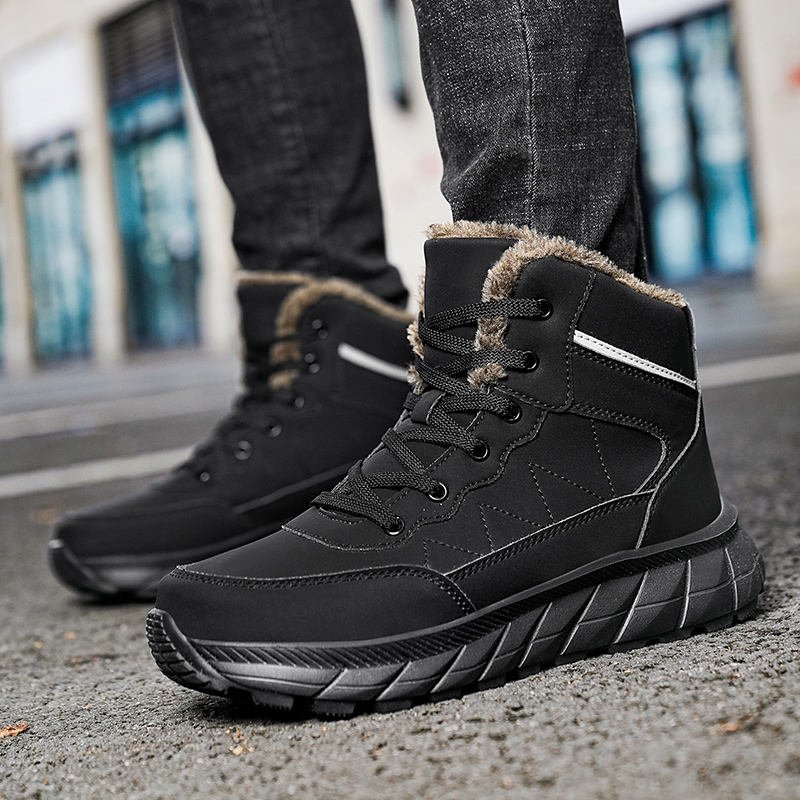 High Quality Outdoor Sports Climbing Hiking Style Men's Casual Shoes New Outdoor Hiking Cotton Shoes Large Size Snow Boots
