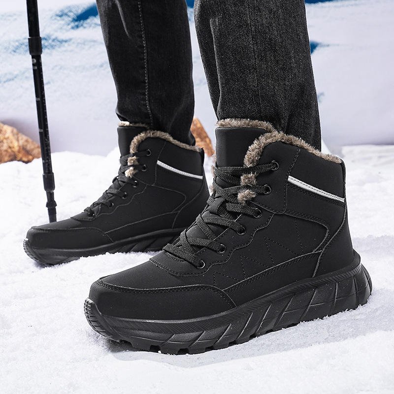 High Quality Outdoor Sports Climbing Hiking Style Men's Casual Shoes New Outdoor Hiking Cotton Shoes Large Size Snow Boots