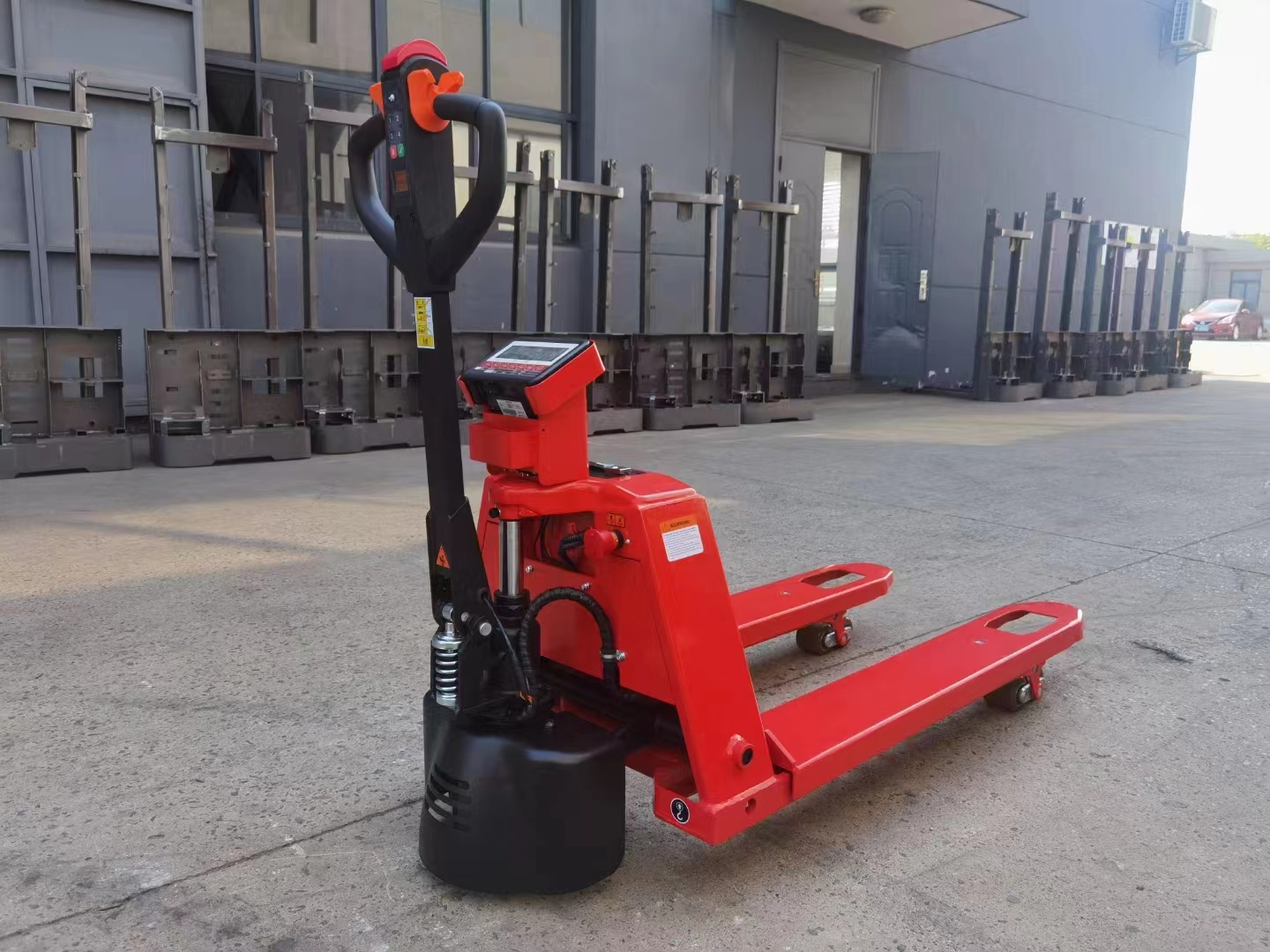 New 2000kg 2Ton Pallet Jack Scale Electronic Forklift Weighing Scale Hand Pallet Truck with for Retail Restaurant Industries