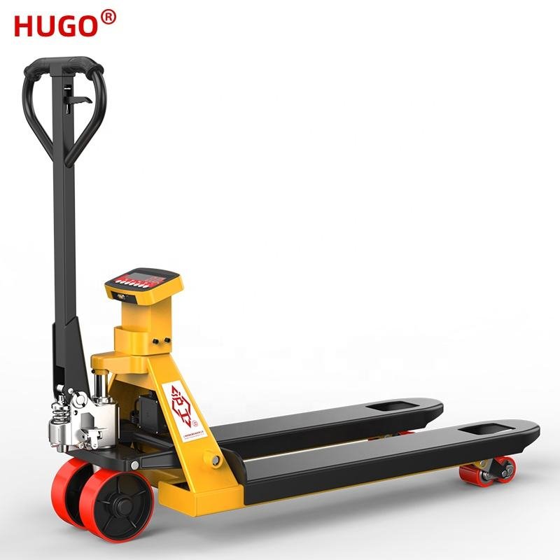 Manual Lift Trolley 2.5 Ton Truck 3000kg Scale Hydraulic Pallet Truck Weight Weighing Scale Truck
