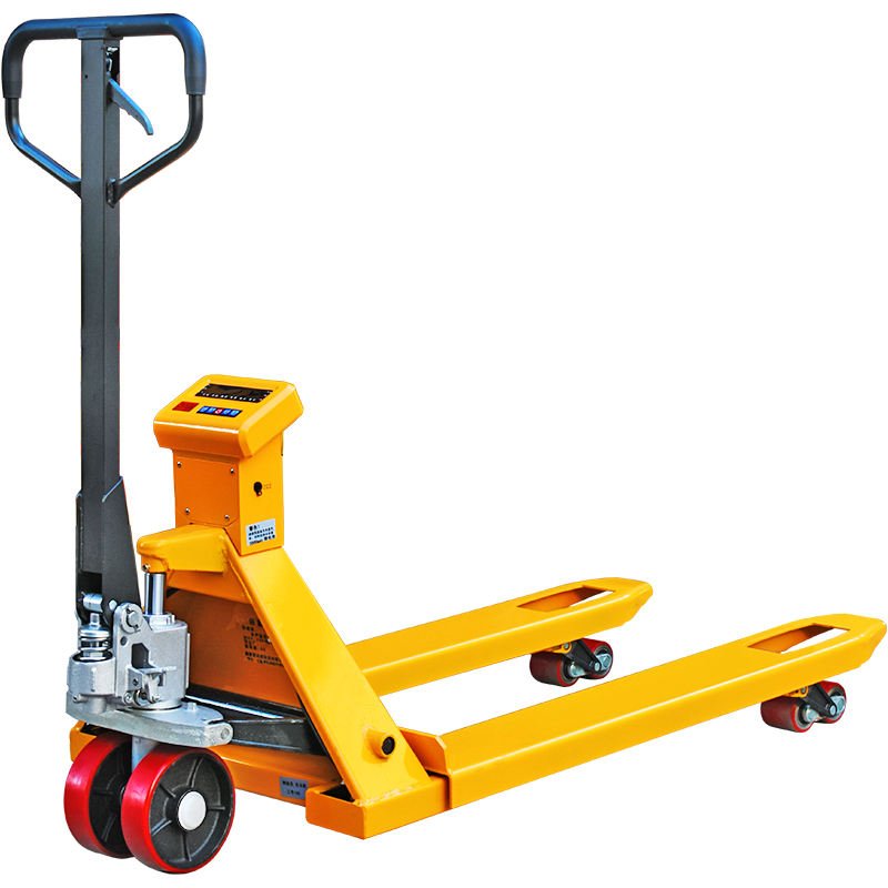 Manual Lift Trolley 2.5 Ton Truck 3000kg Scale Hydraulic Pallet Truck Weight Weighing Scale Truck
