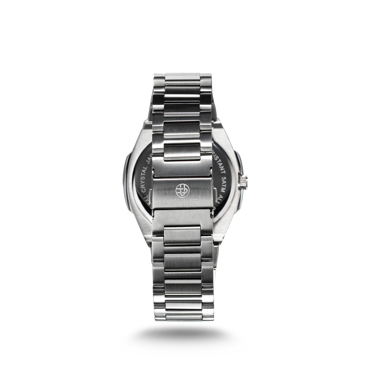 Undecember ODM/OEM Men's Etched Dial Quartz Watch 304 Stainless Steel 5 ATM Water Resistant Watch with Date Function