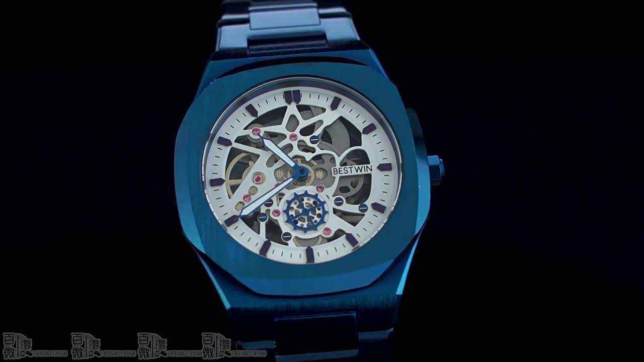 BESTWIN 983-1 Fashion Men's Quartz Watch Alloy Case Hollow Design Butterfly Buckle Wristwatch Live Streaming Hot Sale