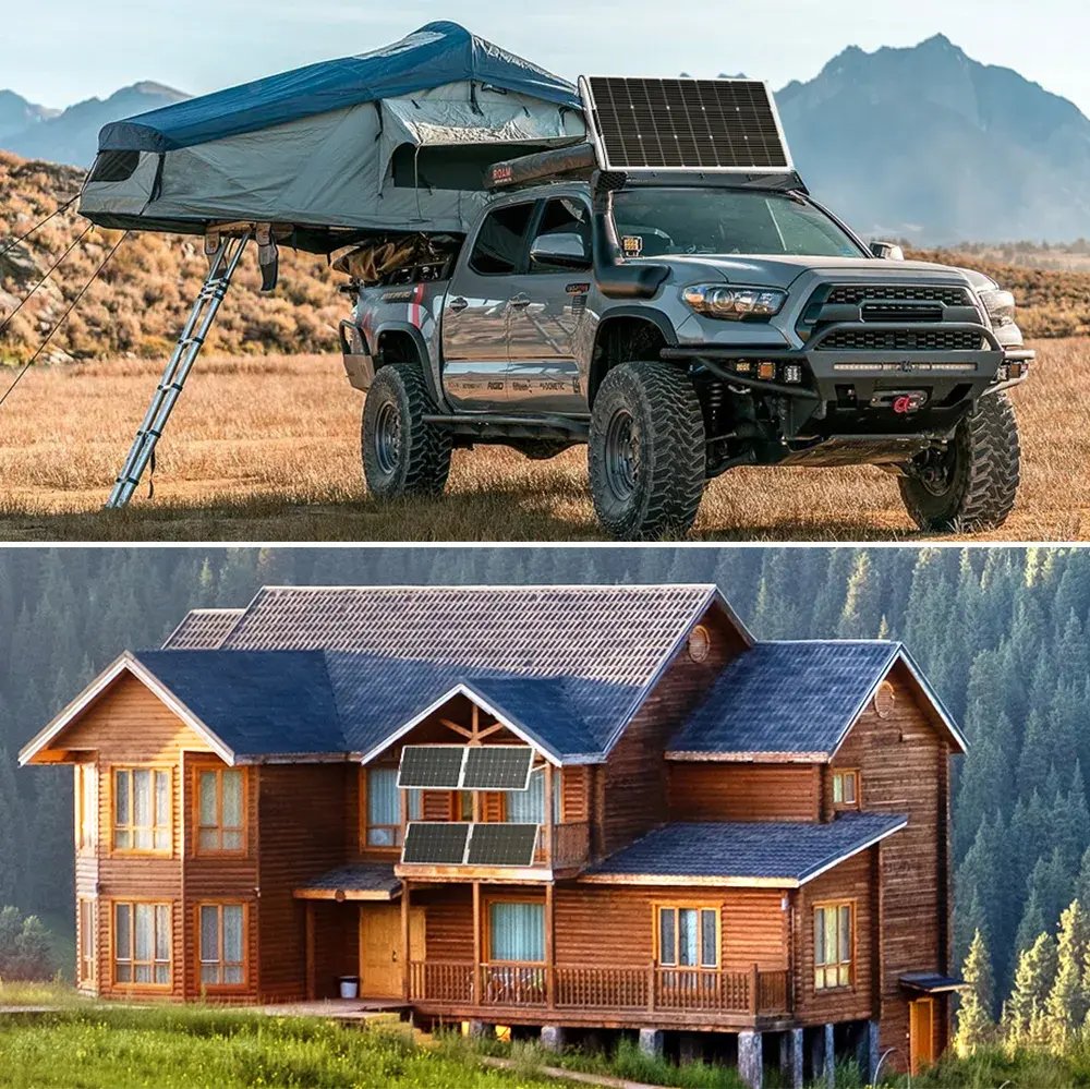 Dokio Semiflexible 12V 100W Flexible Mono Solar Panel for Car Battery & Boat & Home 200w 400w 1000w Panel Solar