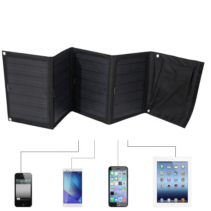 Wholesale a Grade Quality 40W Portable Folding Solar Panels Charger Monocrystalline Silicon for Outdoor Emergency Survival