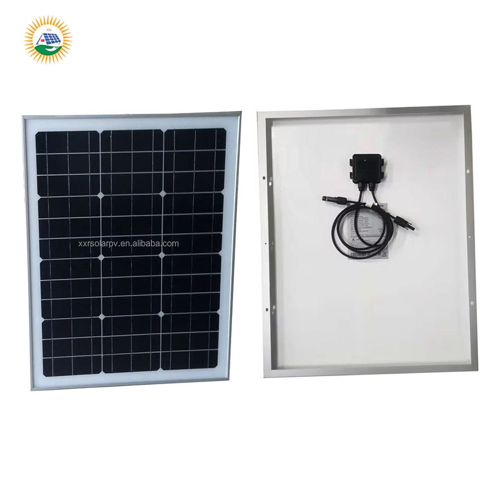 New Arrival 50W 60w Customized Rigid Glass Solar Panel Monocrystalline Photovoltaic PV Panels From China for Henhouse Cowshed