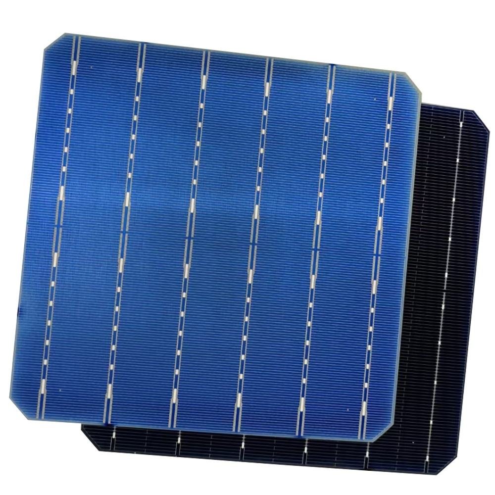High Quality 166*166mm 6.54inch Bifacial BIFI Monocrystalline Photovoltaic Solar Cells 16BB 6.138W Factory Direct