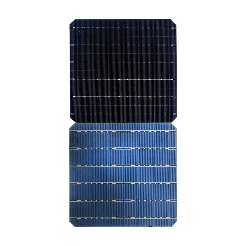 High Quality 166*166mm 6.54inch Bifacial BIFI Monocrystalline Photovoltaic Solar Cells 16BB 6.138W Factory Direct