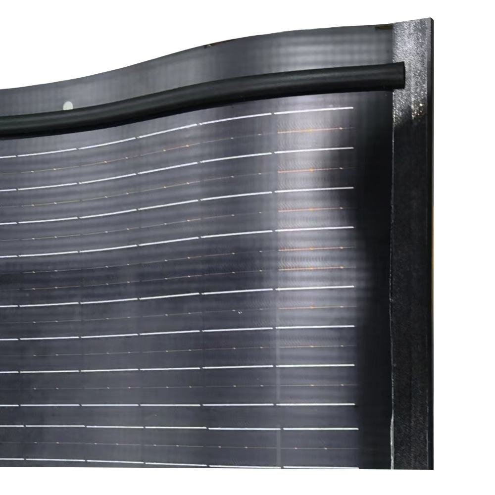 Wholesale Price 75W HJT Monocrystalline BIPV Tiles Roof Solar Panel Red Color Pet Curved Solar Roof Tile Easy to Installation