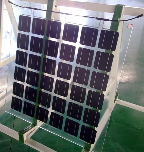 Customized 200W Transparent Glass Solar Panel Roof Tiles for BIPV Green House with Wholesale Price Solar Energy Products