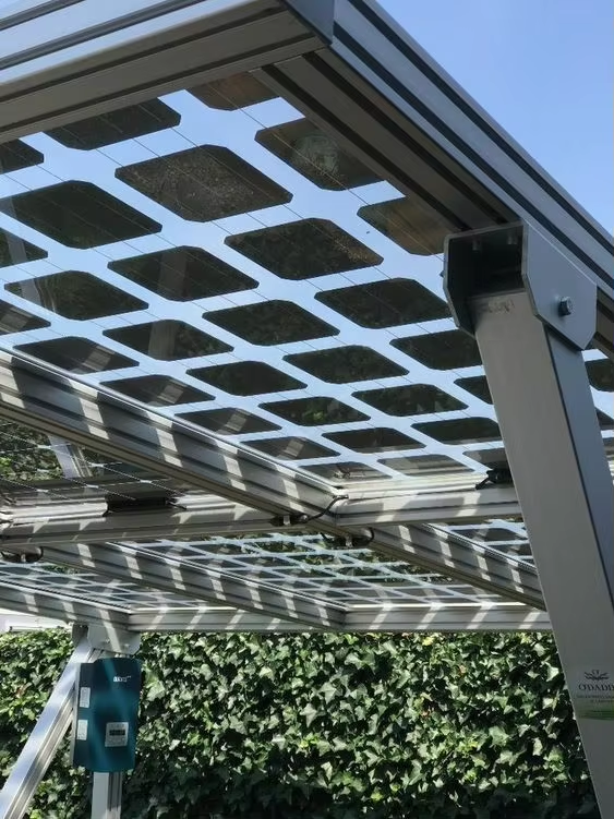 Customized 200W Transparent Glass Solar Panel Roof Tiles for BIPV Green House with Wholesale Price Solar Energy Products