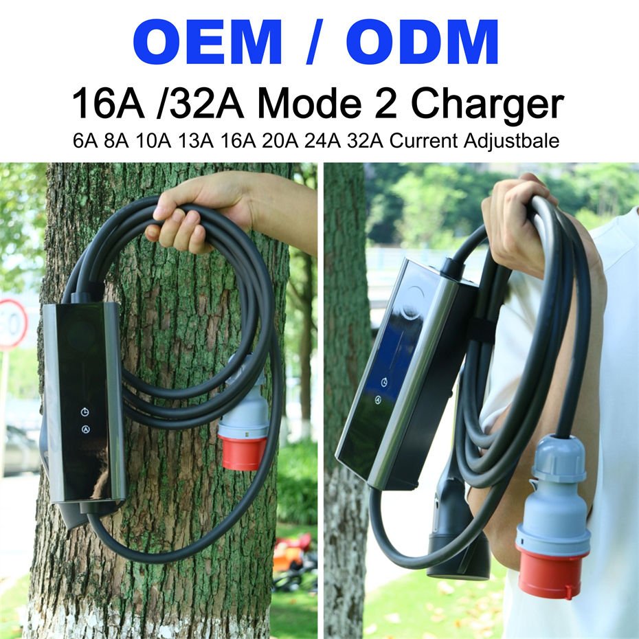 SENKU 22KW 32A 3Phase Type2 Portable EV Charger Wi-Fi APP Control EVSE Charging Box Charging Station for Electric Car Charger