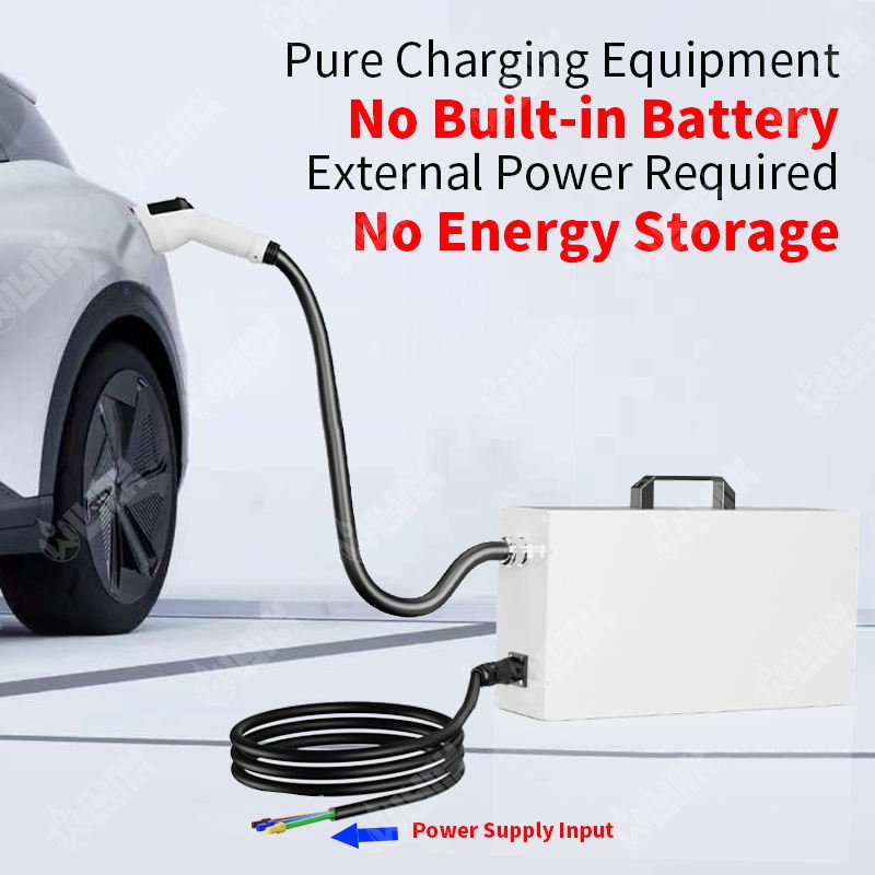 Olink Portable Outdoor Mobile Ev Charging Station CCS CHAdeMO NACS Ev Charger Charging Station 7KW Portable DC Charger