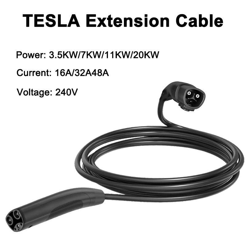 Tesla Charging Mobile Connector Nacs Charger Charger Tesla Extension Cord for Model 3/X/Y/S