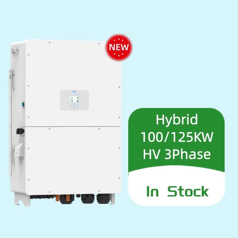 SUN-125K-SG02HP3-EU-GM10 100KW 125KW Triple Hybrid Solar Inverter 3 Phase High-Voltage 150-800V Input 98.7% Efficiency