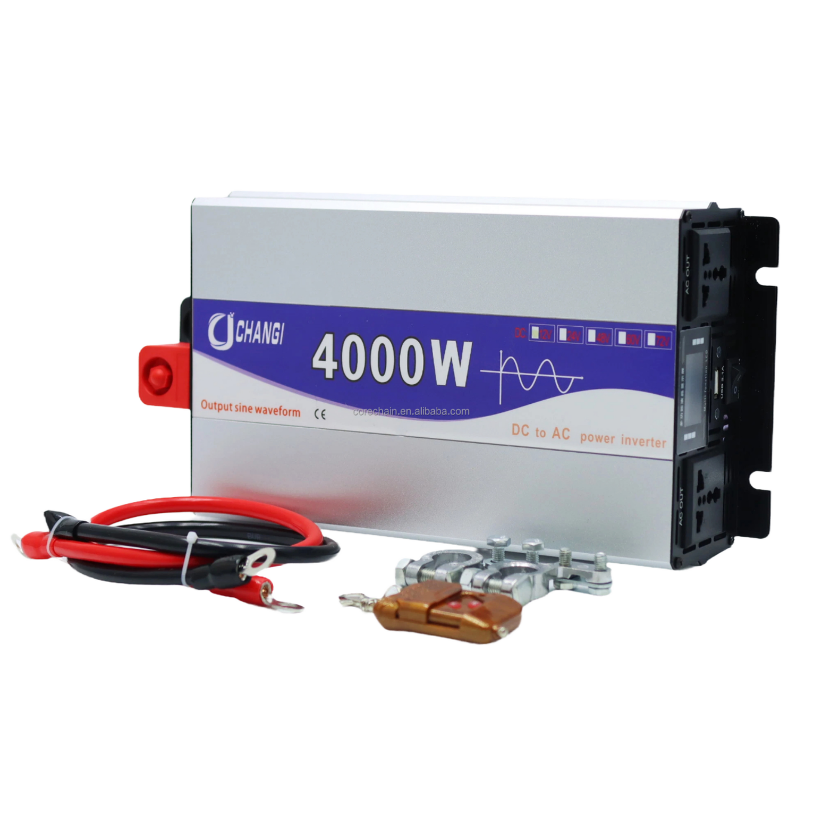 CHANGI CJ-3000Q 3000W Pure Sine Wave Inverter 110V-220V DC/AC Single Output 50/60Hz 98.2% Efficiency Intelligent Cooling Motor