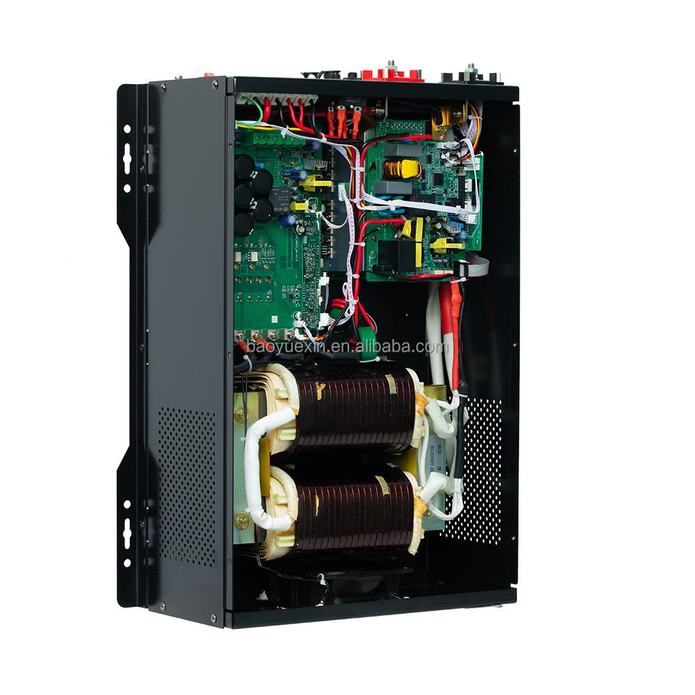 Us 24V 48V Hybrid Solar Inverter 6KW 5KW 10KW 12KW Pure Sine Wave String Grid Split Phase AC MPPT WIFI Single Solar Car Inverter