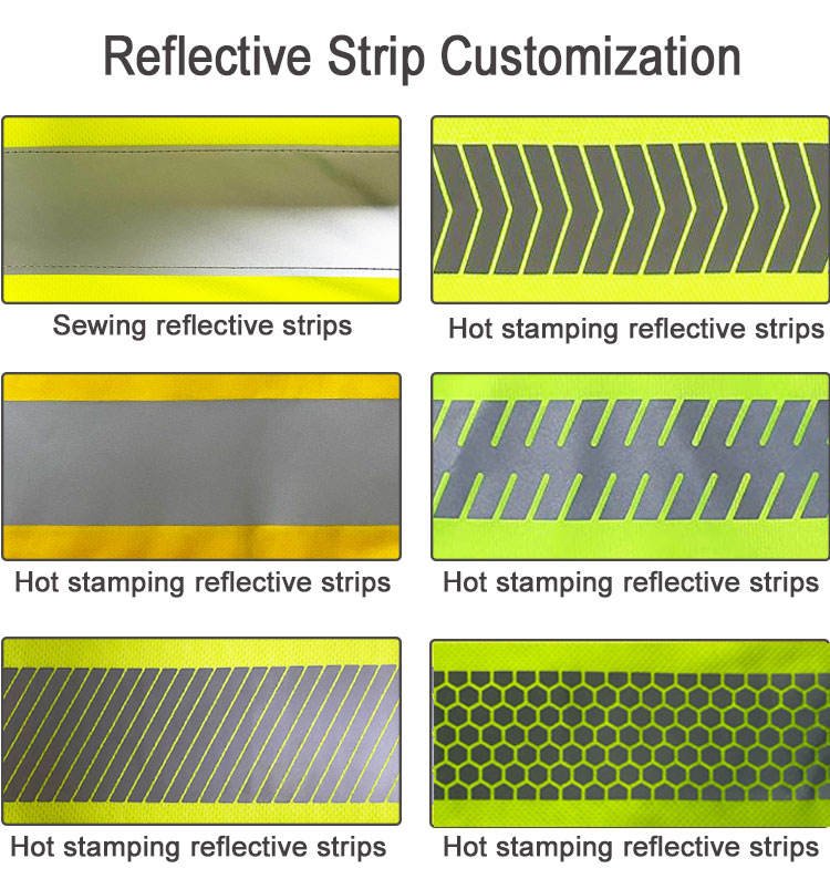 Customized Class 3 Hi Vis Heavy Duty Winter Safety Jackets Reflective Safety Clothing