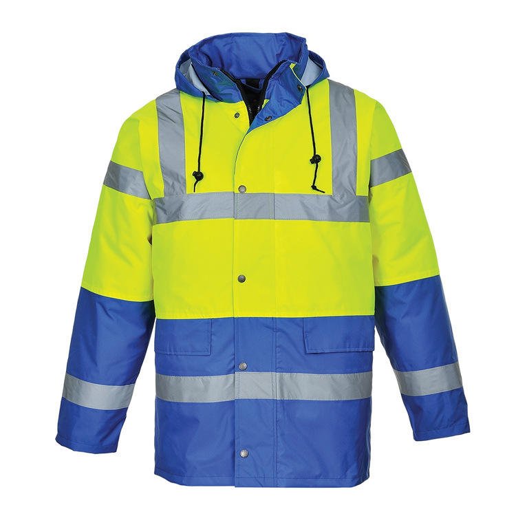Hi Vis Lightweight Waterproof Work Jackets Reflective Winter Safety Clothing