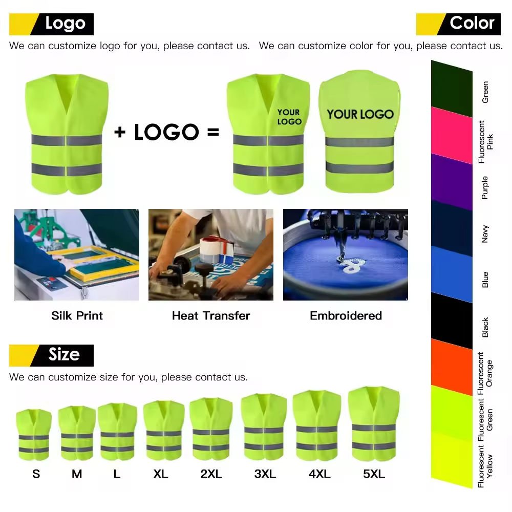 Winter Outdoor Worker Rain Coat Uniform Custom Logo High Visibility Reflective Safety Security Workwear Hi Vis Work Jacket