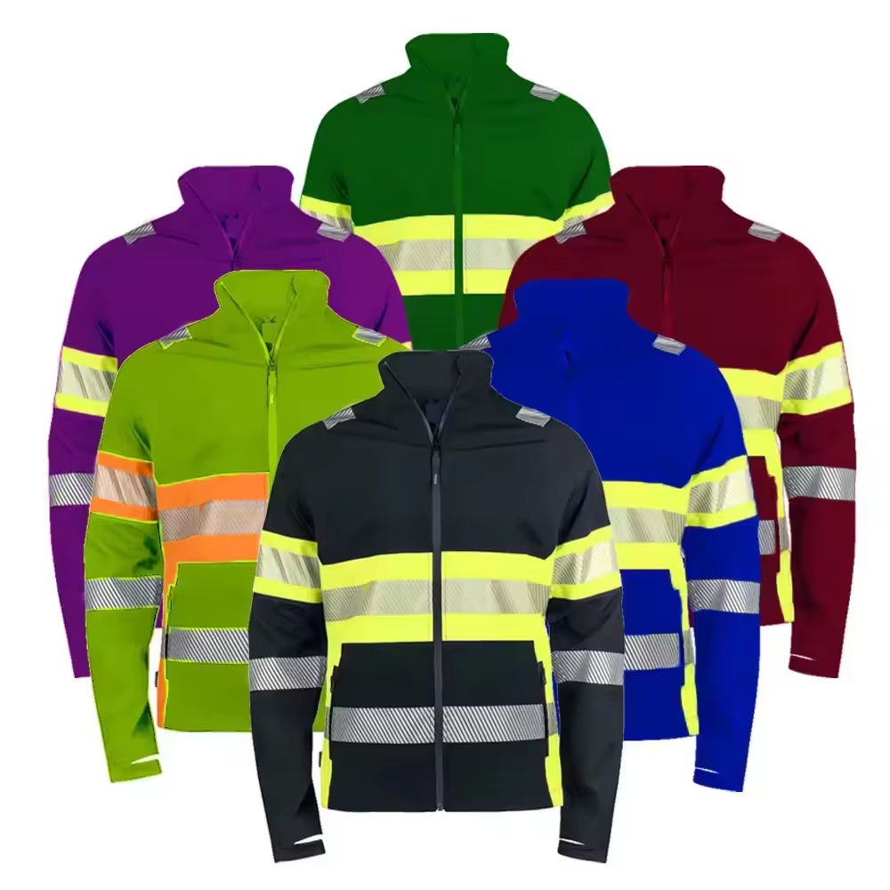 Glory Hi Vis Construction Safety Jacket Waterproof Light Weight Soft Shell Work Wear With Customizable Logo