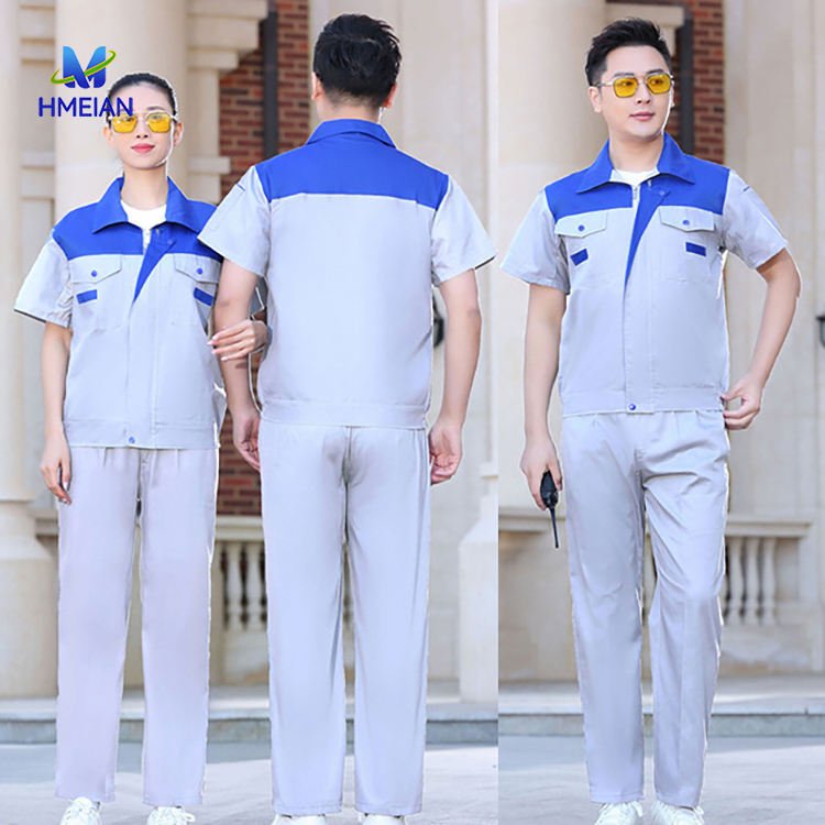 Short Sleeve Work Clothing Industrial Uniform Maintenance Industrial Workwear Corporate Electrician Construction Workwear