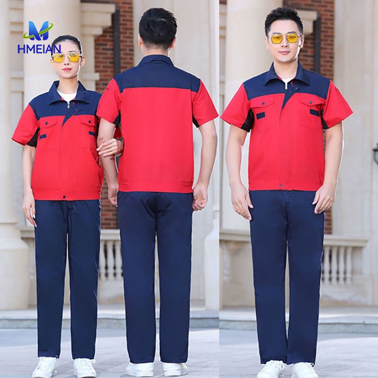Short Sleeve Work Clothing Industrial Uniform Maintenance Industrial Workwear Corporate Electrician Construction Workwear