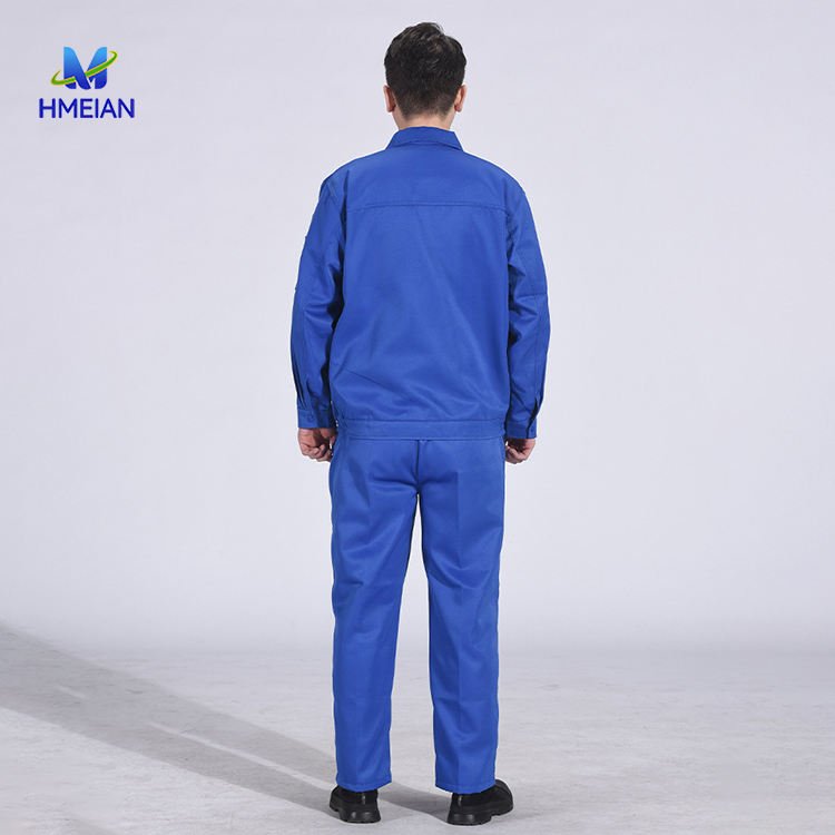 Custom Logo Enterprise Safety Clothing Set for Summer Thin Polyester Cotton Dirt-Resistant Work Suit for Workshop Work Uniforms