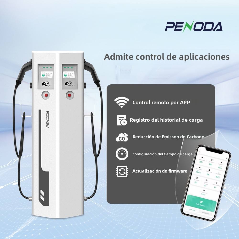 PENODA 22kW Commercial Wall-Mounted EV Charging Station with Type2 Plug 5m Cable OCPP 1.6J New