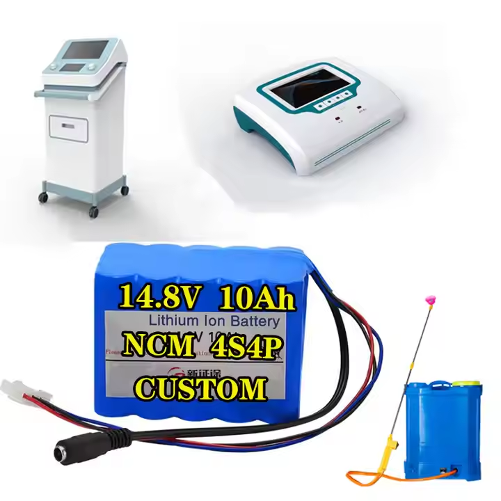 Rechargeable 14.8V 10Ah Lithium-ion Cell 10000mAh NCM Li-ion Battery Pack for Solar Energy Systems and Backup Power