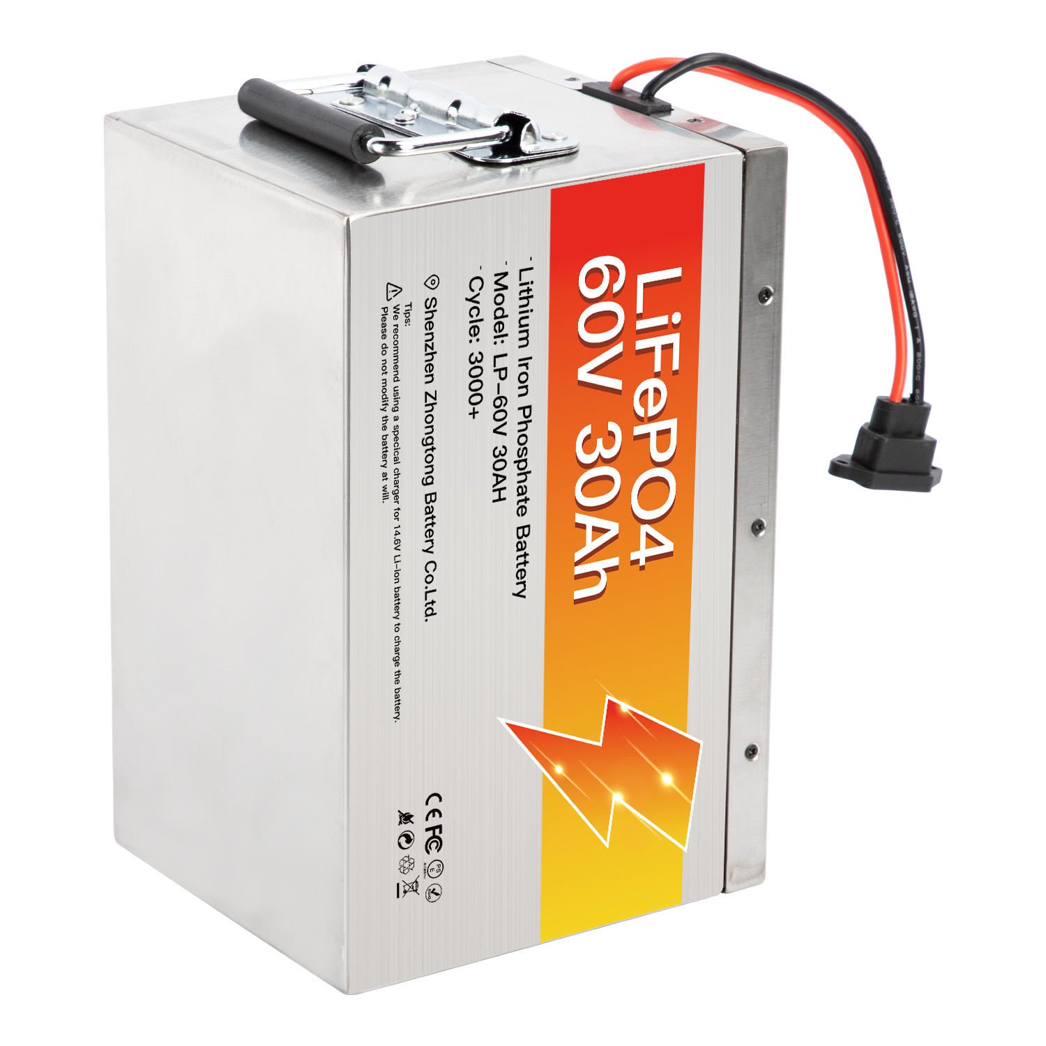 Electric Car Forklift 60V 30ah Lithium Ion Battery Pack Lifepo4 Material High Performance