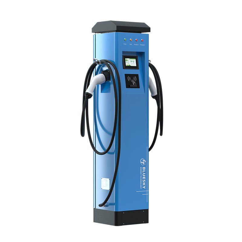 BLUESKY BSEC7KW 7KW AC OCPP 1.6 Type 1/Type 2 Electric Vehicle Charging Station One Plug Ground-Mounted 380V Input