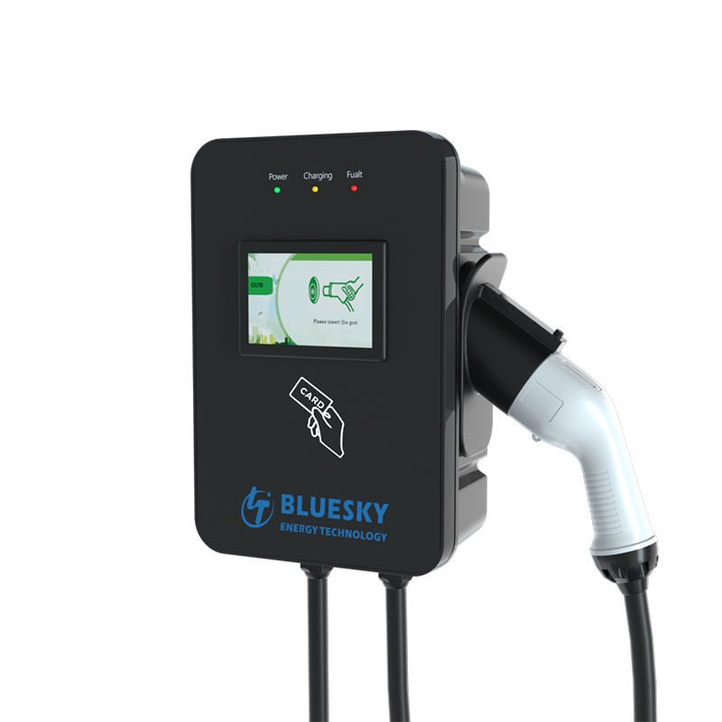 New Smart Home Electric Vehicle Charging Station 7kw 32A Type 2 Floor-mounted Portable Charger