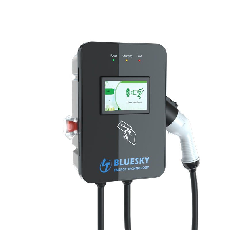 New Smart Home Electric Vehicle Charging Station 7kw 32A Type 2 Floor-mounted Portable Charger