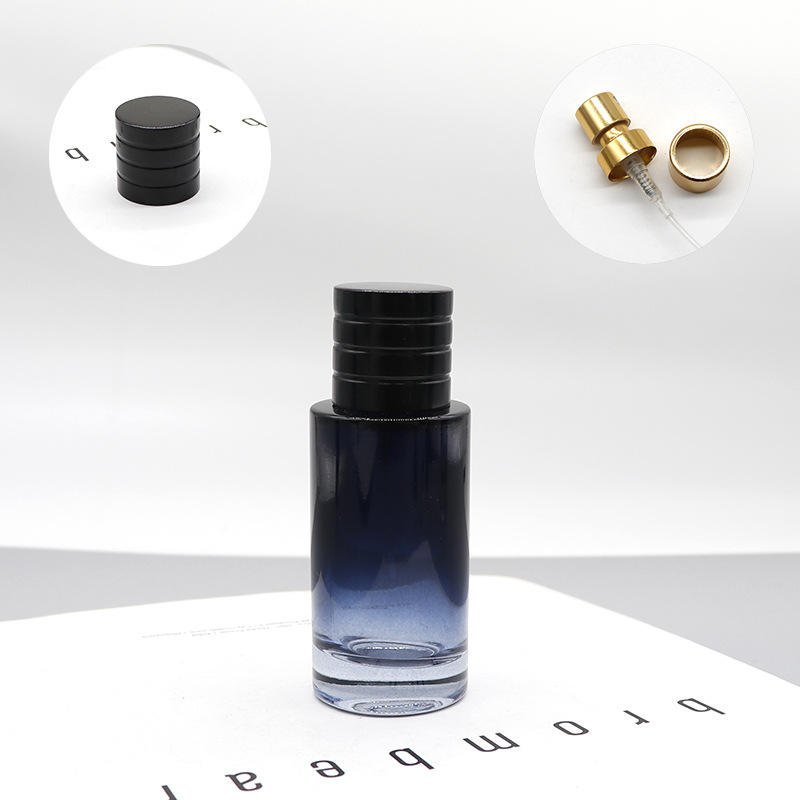 30ml 50ml 100ml Round Glass Empty Perfume Bottles with Customized Logo and Screen Printing for Skin Care Serum