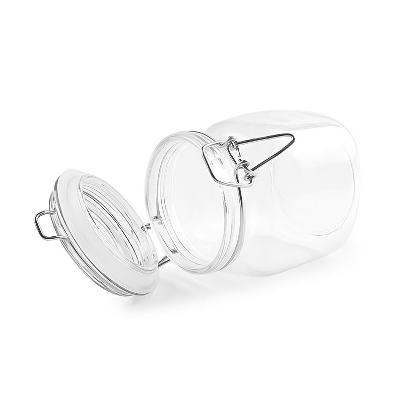 750ml Airtight Glass Preservation Storage Jars With Metal Clip Lids for Honey Pickles Sauce Chilli