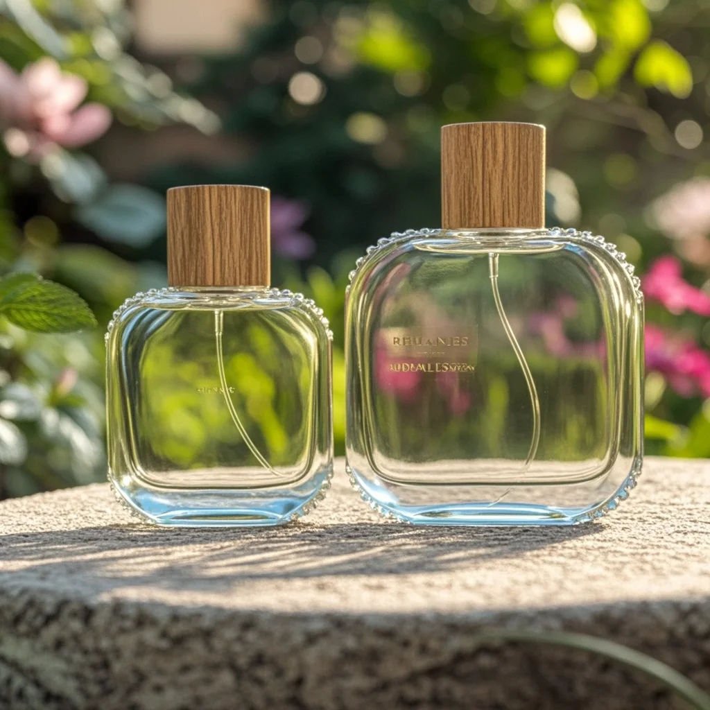 30ML 50ML 100ML Clear Empty Glass Bottle New Design Perfumes Bottle With Packaging