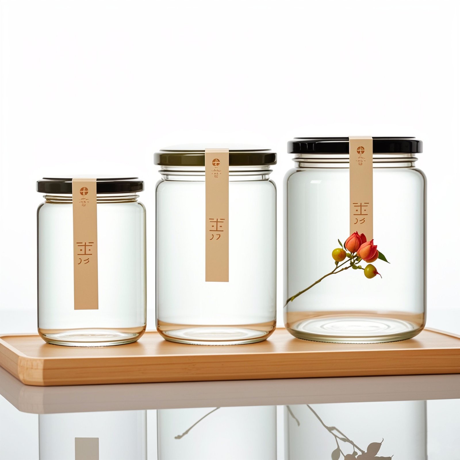 Factory Price 8oz 10oz 12oz 16oz 32oz Wide Mouth Glass Mason Jar Glass Storage Jar for Jam Canning Food Storage With Screw Lid