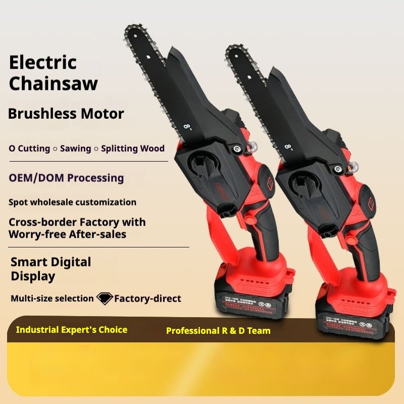 8 INCH Chain Saw Wholesale Factory Supply DIY Battery Chain Saw Portable Wood Cutting Machine Mini Electric Chainsaw