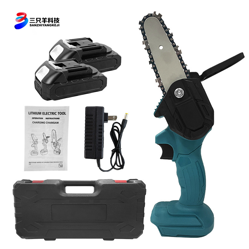 Newest Upgraded Home Use Garden Tools Electric Portable Cordless Chain Saw China Industrial DIY Grade Battery OEM Customizable