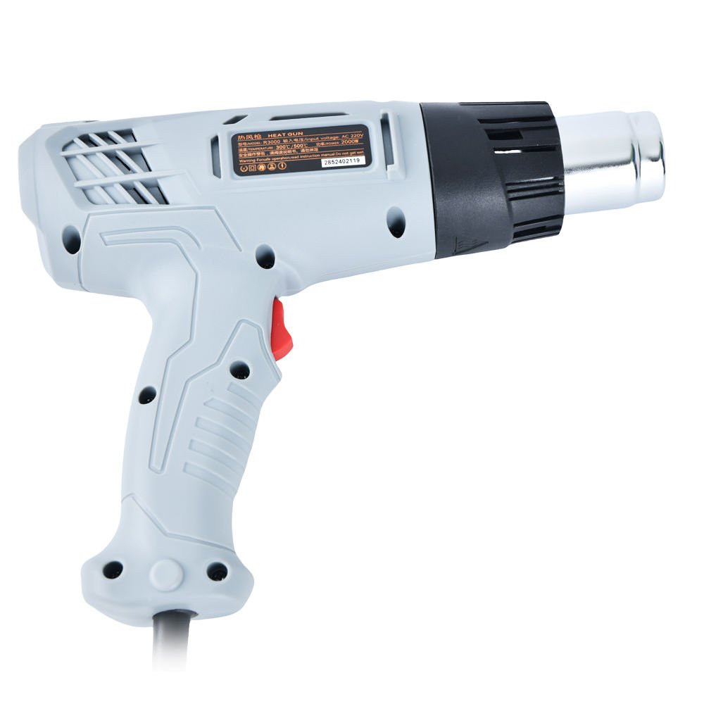 TOPEAST R3001 2000W Industrial Electric Hot Air Gun with Adjustable Temperature 650 1.5M Cord 600g Weight 1 Nozzle 11V/220V