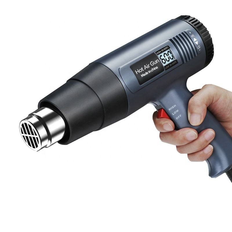 US Plug 2000W Temperature Adjustable Digital Display Handhold Hot air Gun for Shrink Wrap
