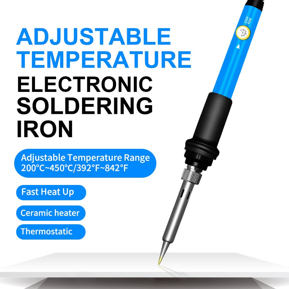 392~842 Fahrenheit Degree Temperature Adjustment Heat up Qiuckly 60W Electronic Solder Iron Soldering Tool for Soldering